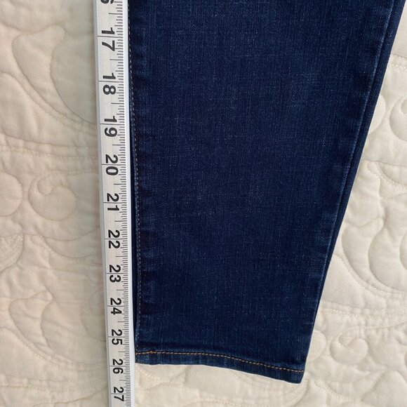 Chico's Girlfriend Slim Leg Ankle Jeans Dark Wash Blue Size 0 / 4R - Picture 12 of 14